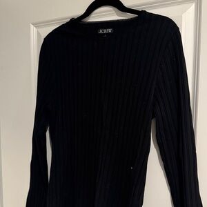 J. Crew Classic Black Knit Top
